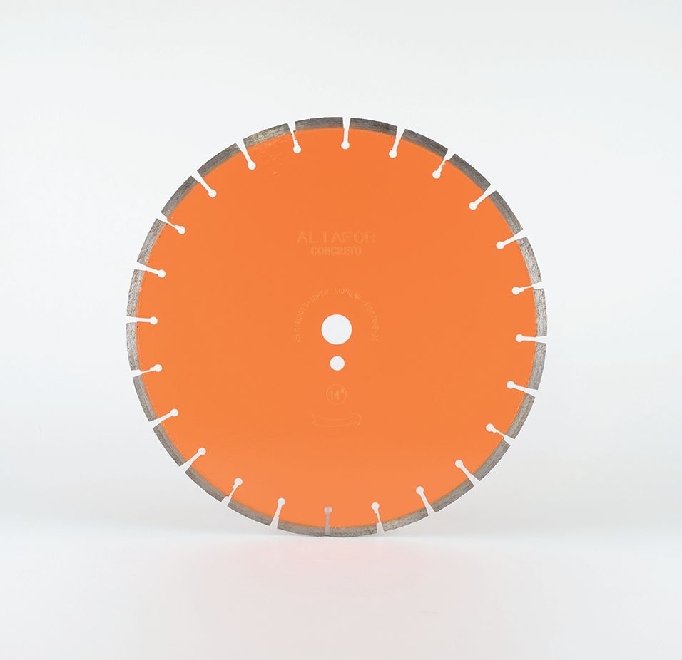 Disco diamantado ALIAFOR para corte de hormigón y pavimentos