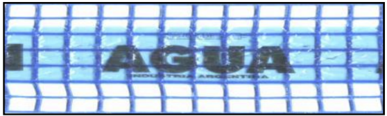 Malla de advertencia Atención Agua (rollo x 100 m)