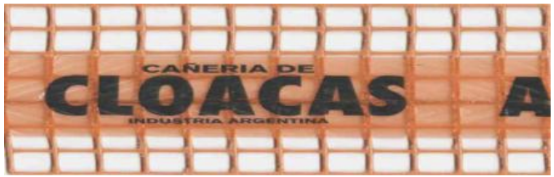 Malla de advertencia Atención Cloacas (rollo x 100 m)